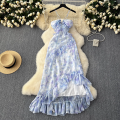 women's summer red dress