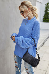 Large Size Loose Long-Sleeved Knitted Pullover
