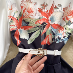 women's summer printed five quarter sleeve dress