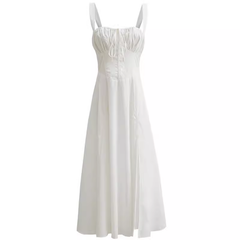 women's white dress