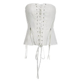 Giovana Drawstring Strapless Top