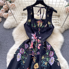 women's summer printed sleeveless dress