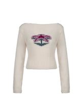 Tara Palm Knit Sweater
