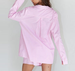 Loren Striped Shirt Set