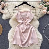 women's summer satin dress