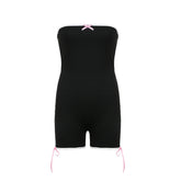 Melony Strapless Basic Romper