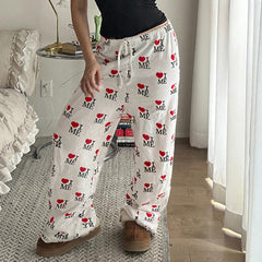 Reed Letter Print Lounge Pants