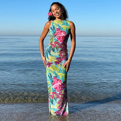 Naima Printed Maxi Dress