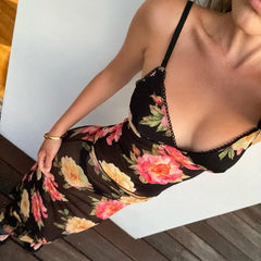 Risha Floral Mesh Skirt Set