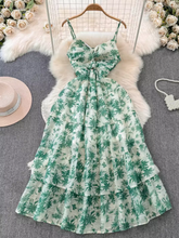 summer printed chiffon skirt