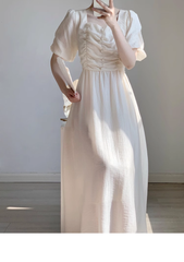 women's summer square neck dress