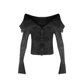 Off the shoulder long-sleeve sweater for women