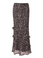Ahria Mesh Leopard Maxi Skirt