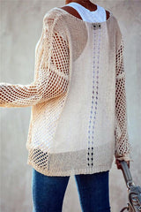 Hollow Out Beach Cover Up Top