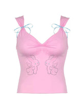 Zulay Rabbit Print Top