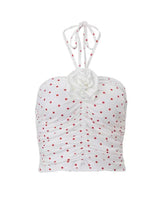 Logyn Polka Dot Halter Top