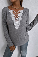 Lace Patchwork Blouse