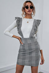 Houndstooth Suspender Dress