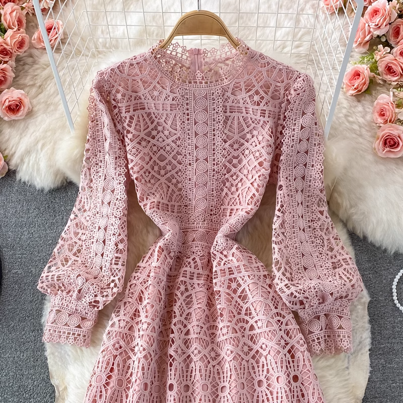 Cutout Lace Dress ,