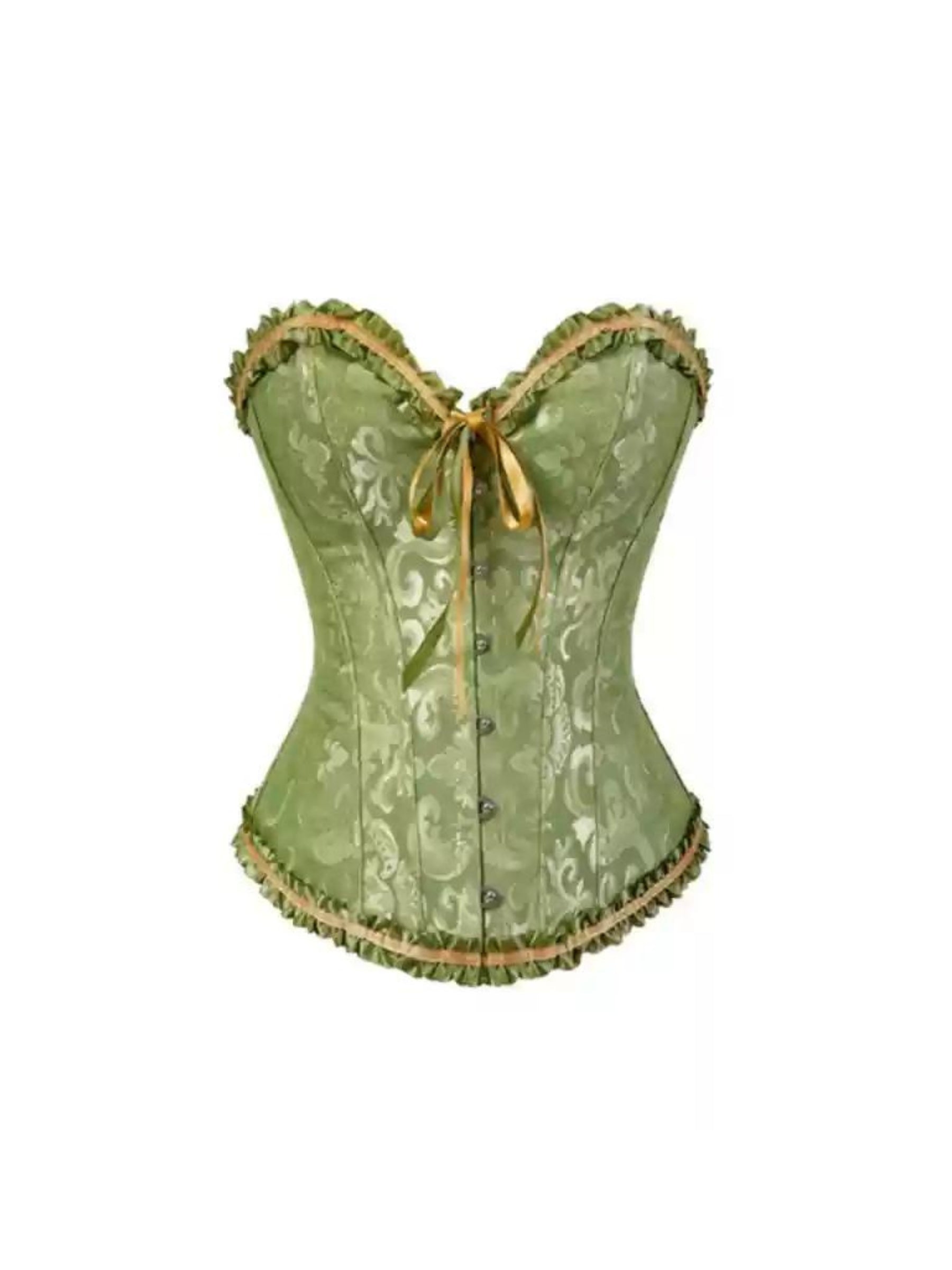 Flora Vintage Lace Up Bustier