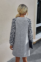 Leopard Patchwork Dress