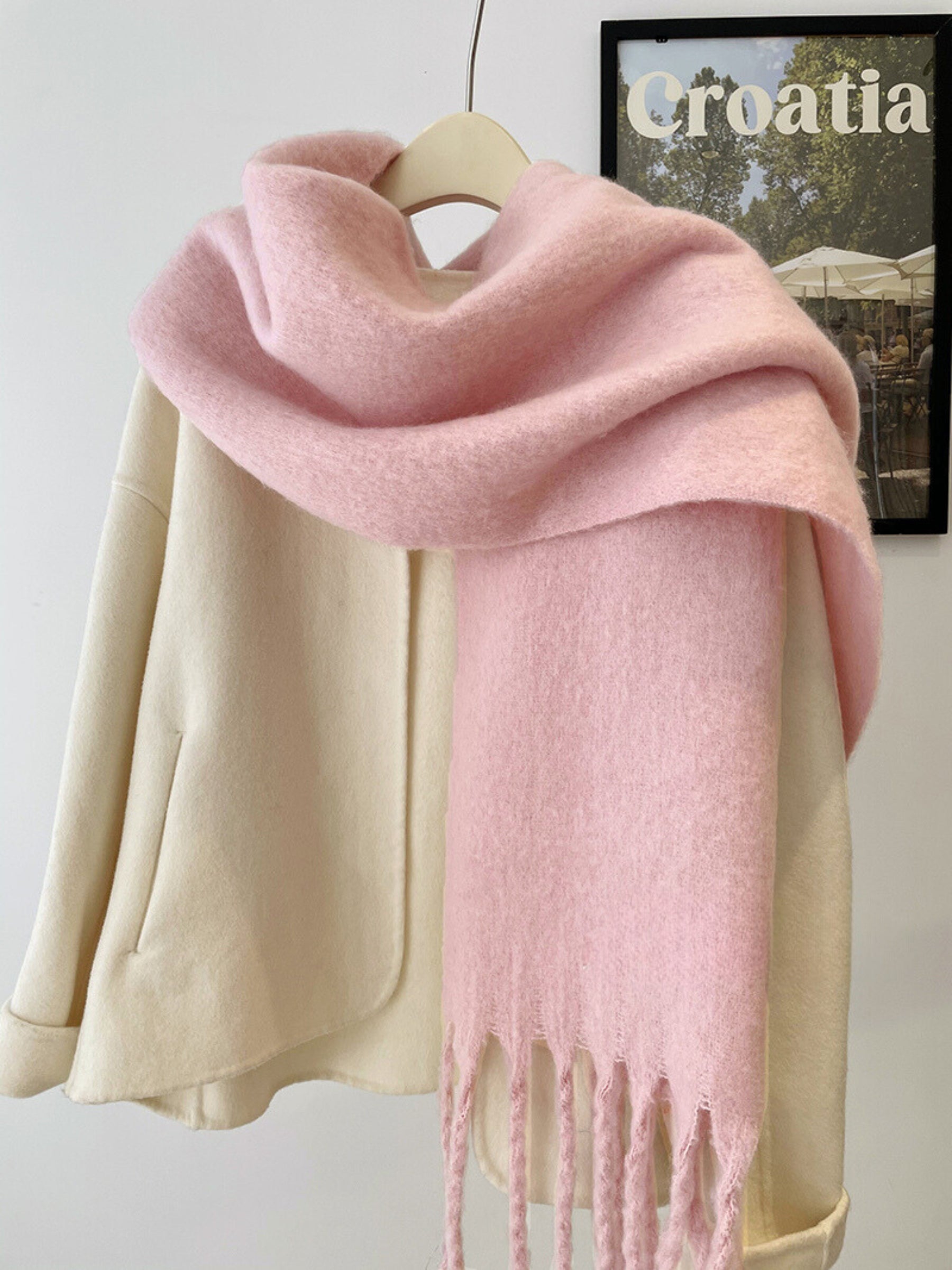 Alden Oversized Fringe Scarf