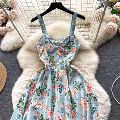 women's summer vintage floral dress