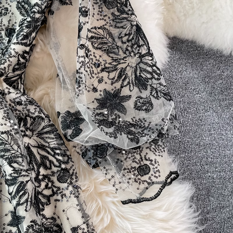 A-line Embroidered Maxi Dress ,YM181 Cbano A-line Embroidered Maxi Dress ,YM181 Cbano