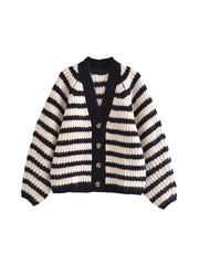 Davi Striped Cardigan Jacket