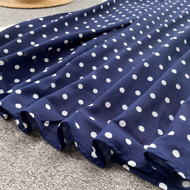 Polka Dot V-neck Summer Dress,