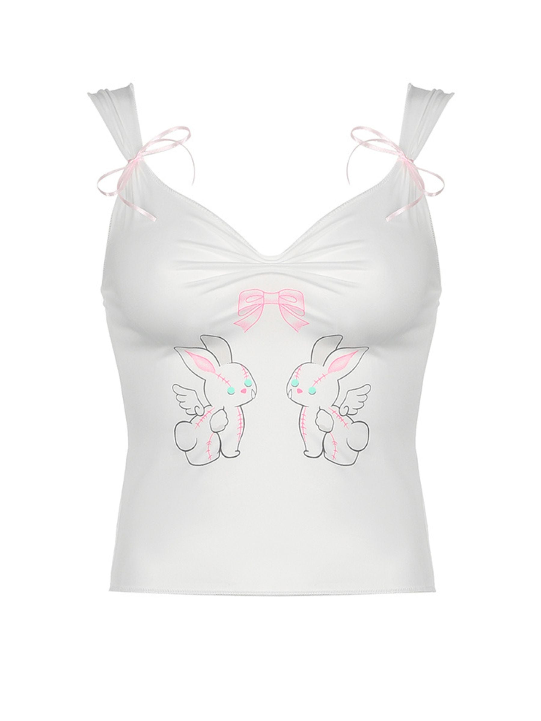 Zulay Rabbit Print Top