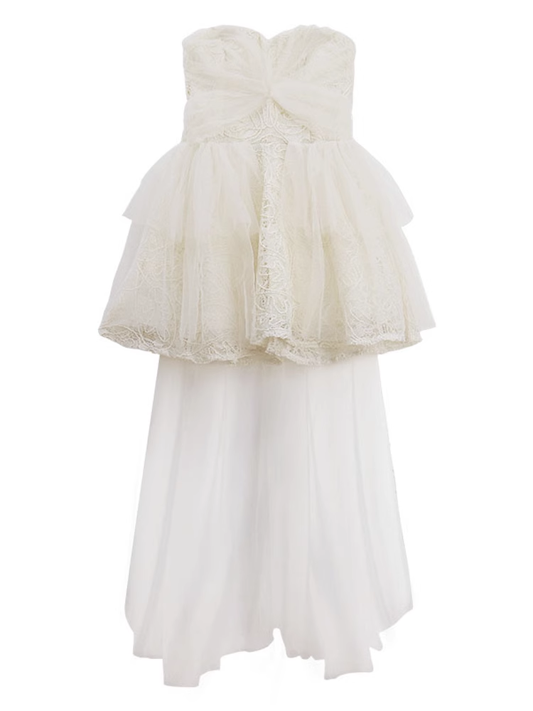 A-line Tulle Lace Party Dress