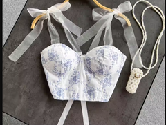 Straps Floral Top ,