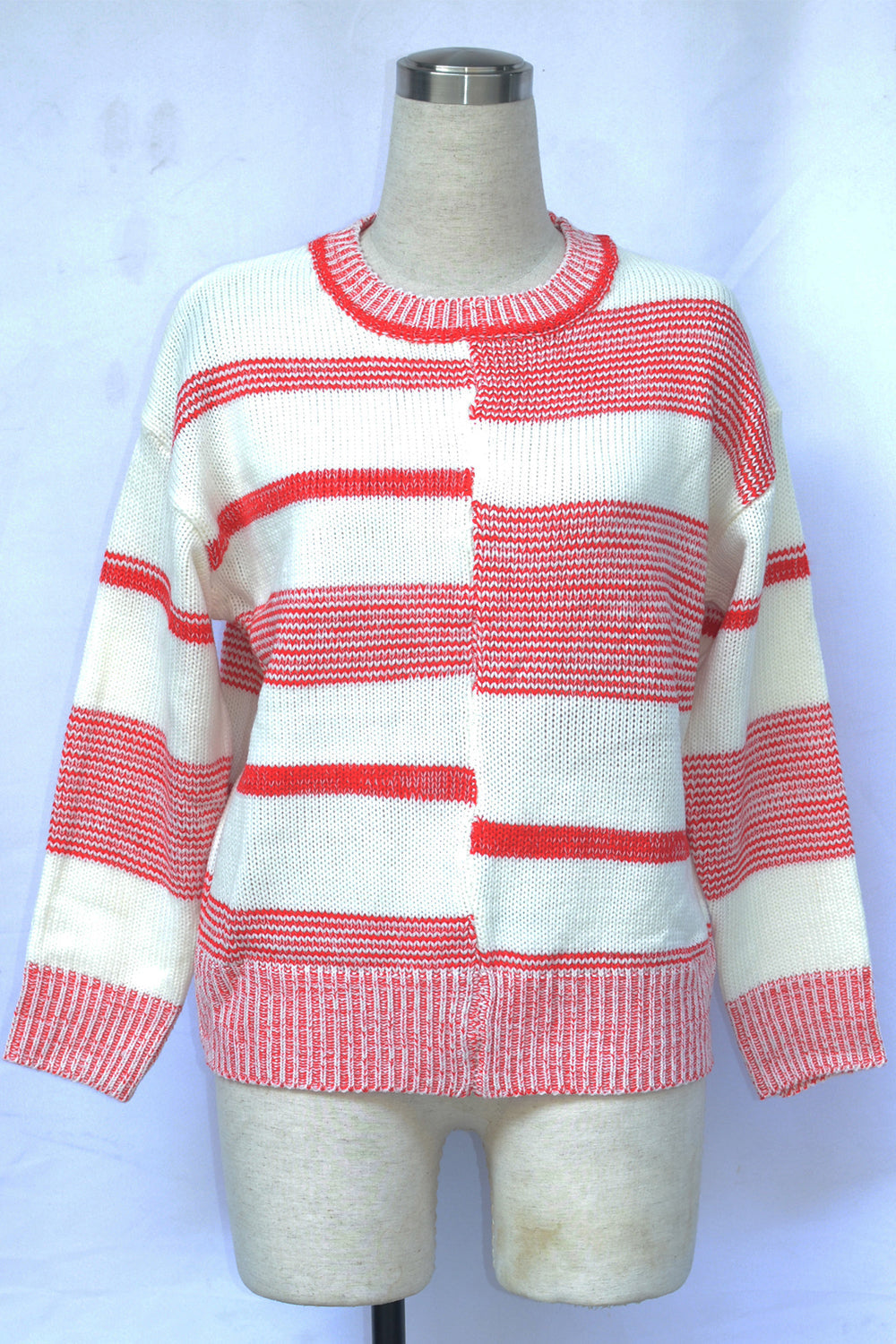 Large Size Loose Stitching Sweater