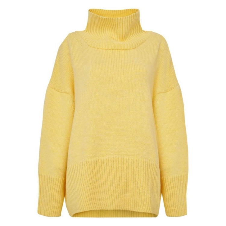 Basic Turtleneck Loose Drop Sleeve Pullover