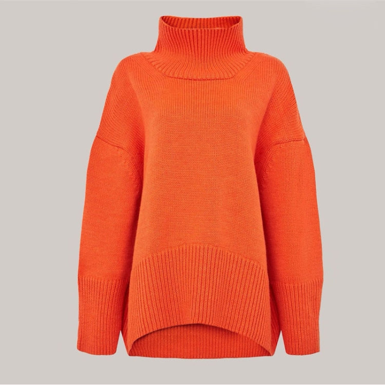 Basic Turtleneck Loose Drop Sleeve Pullover