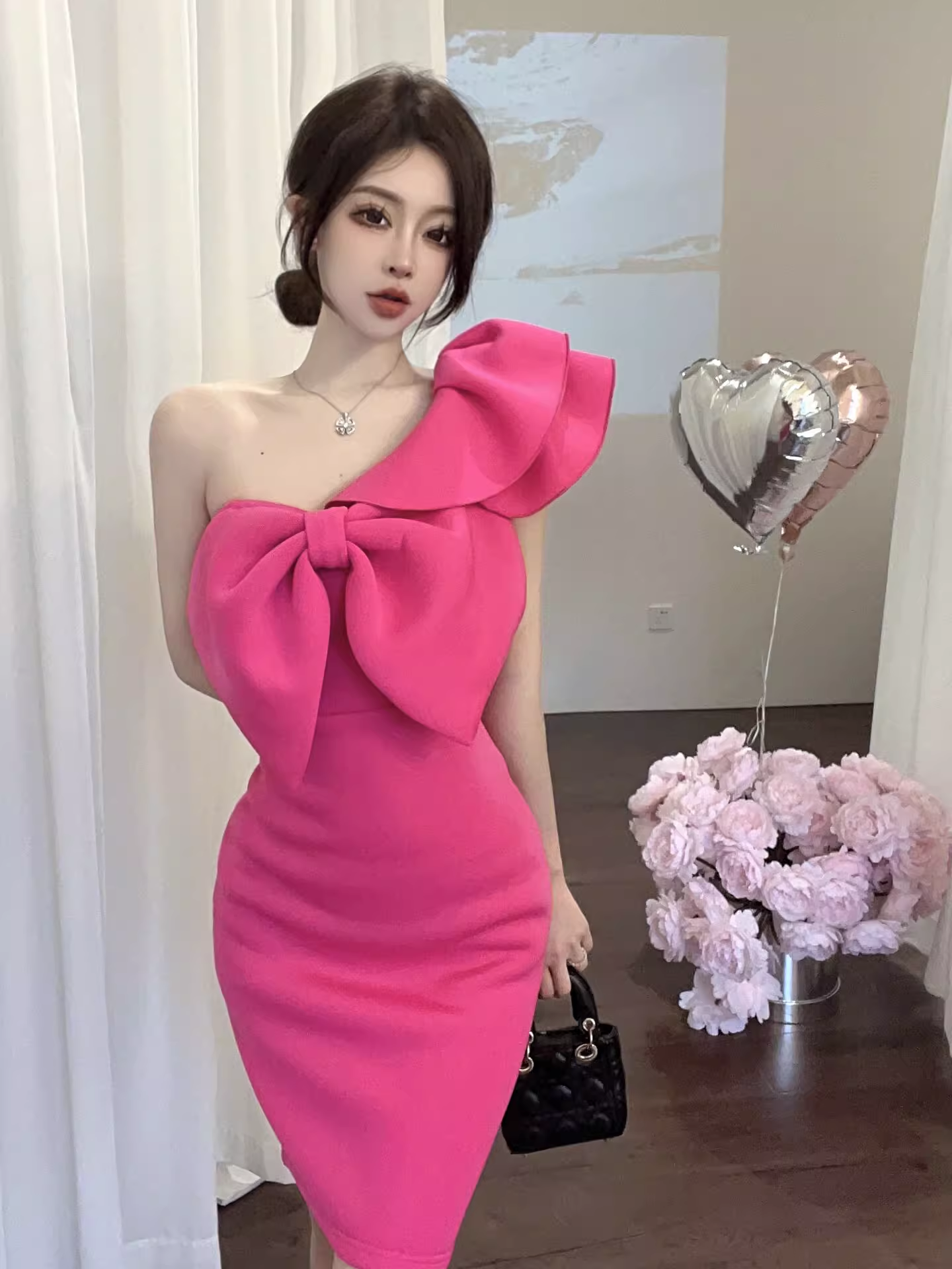 One Shoulder Bodycon Dress