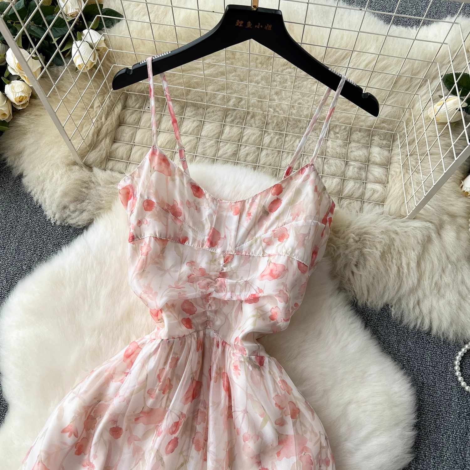 seaside holiday suspender dress