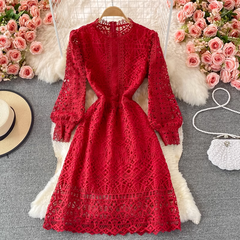 Cutout Lace Dress ,