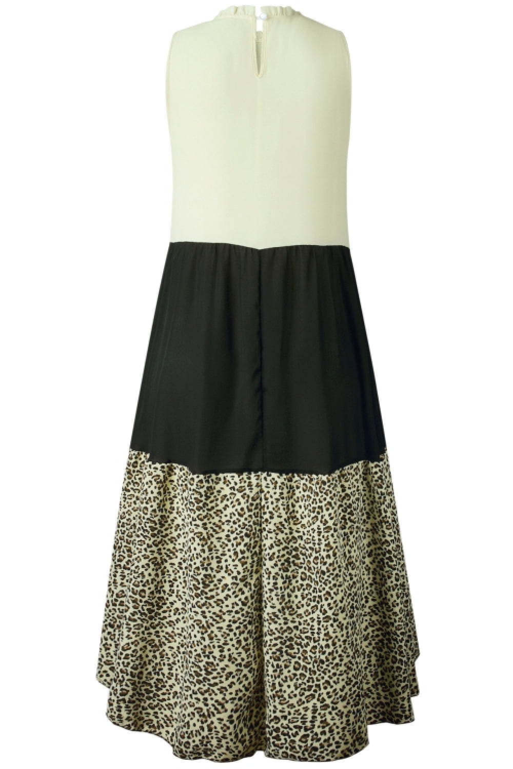 Irregular Leopard Spliting Dress