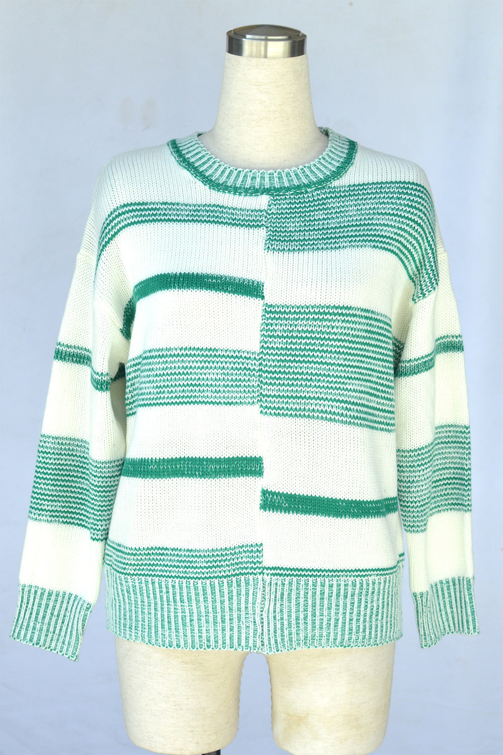 Large Size Loose Stitching Sweater