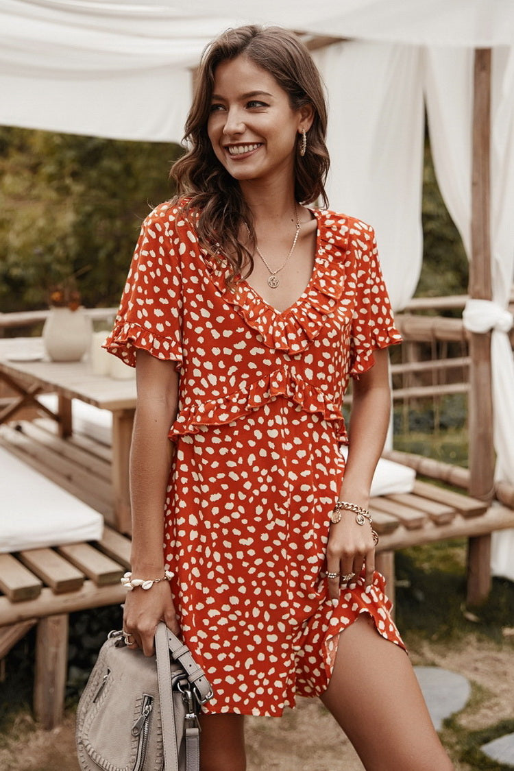 Irregular Dot Romper