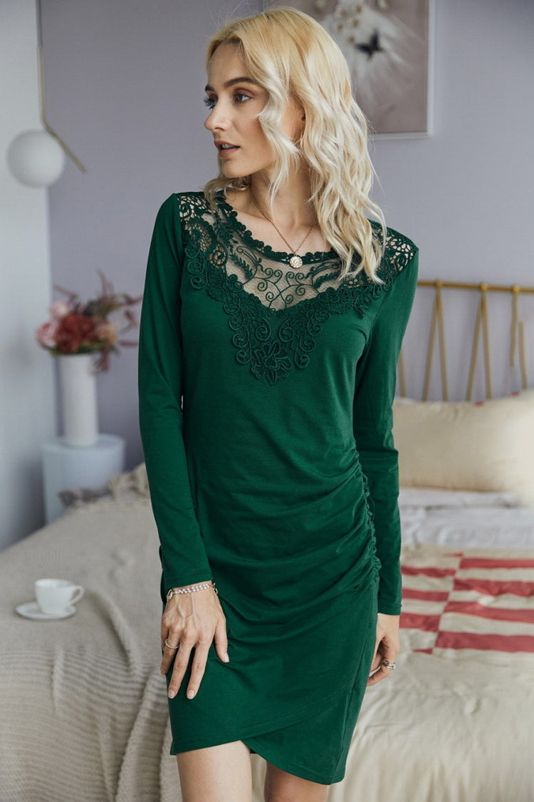 Lace V-Neck Dress