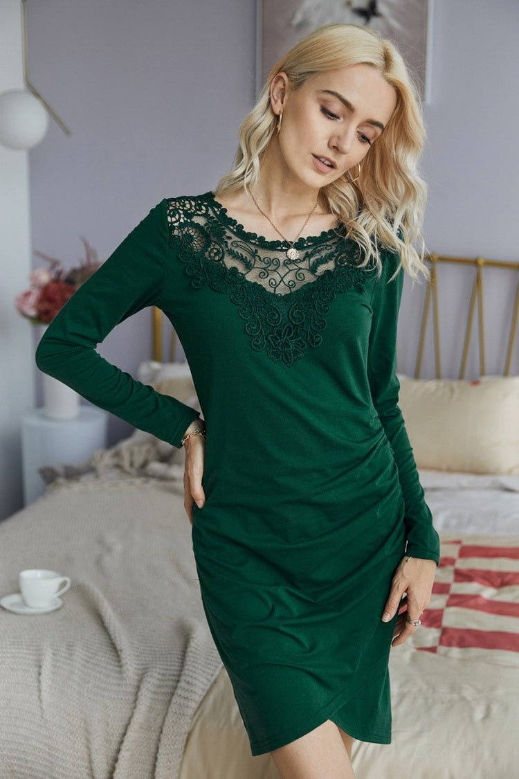 Lace V-Neck Dress