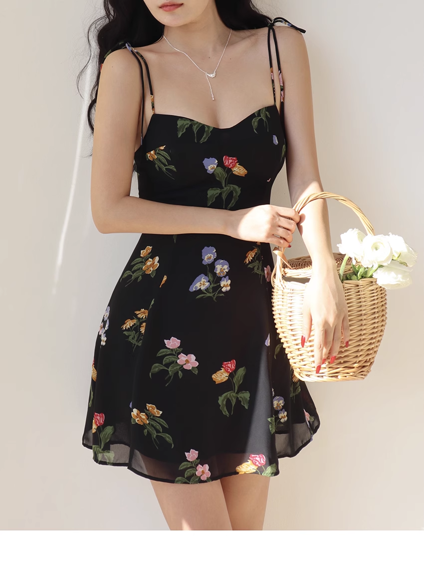 floral short dress