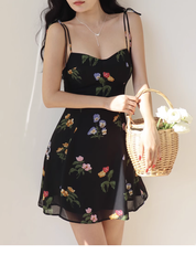 floral short dress