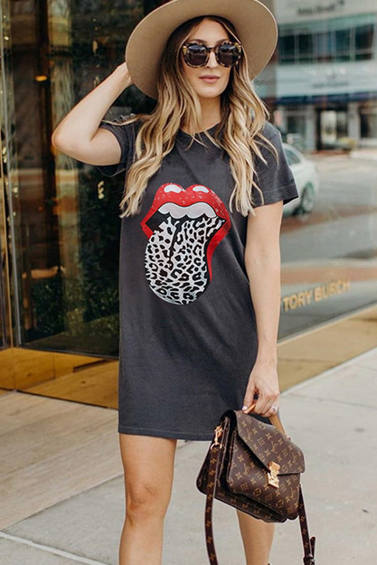 Big Lip T-Shirt Dress