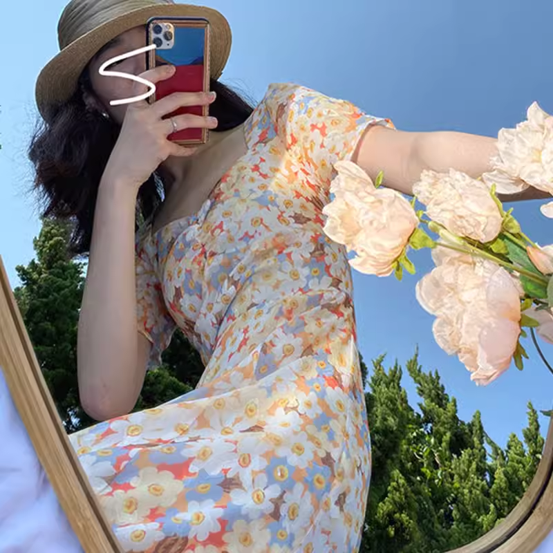 Retro floral dress