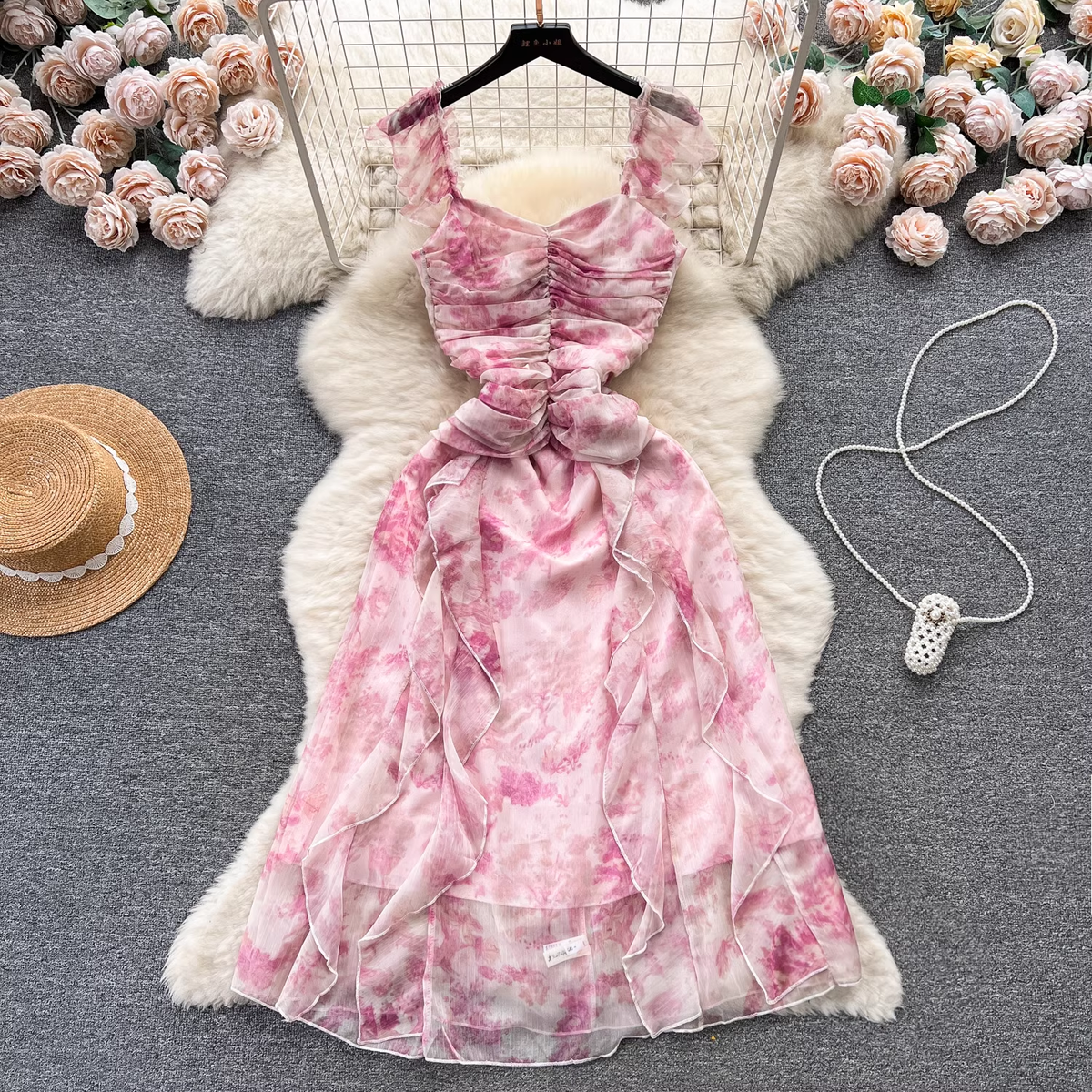 A-line Floral Summer Dress