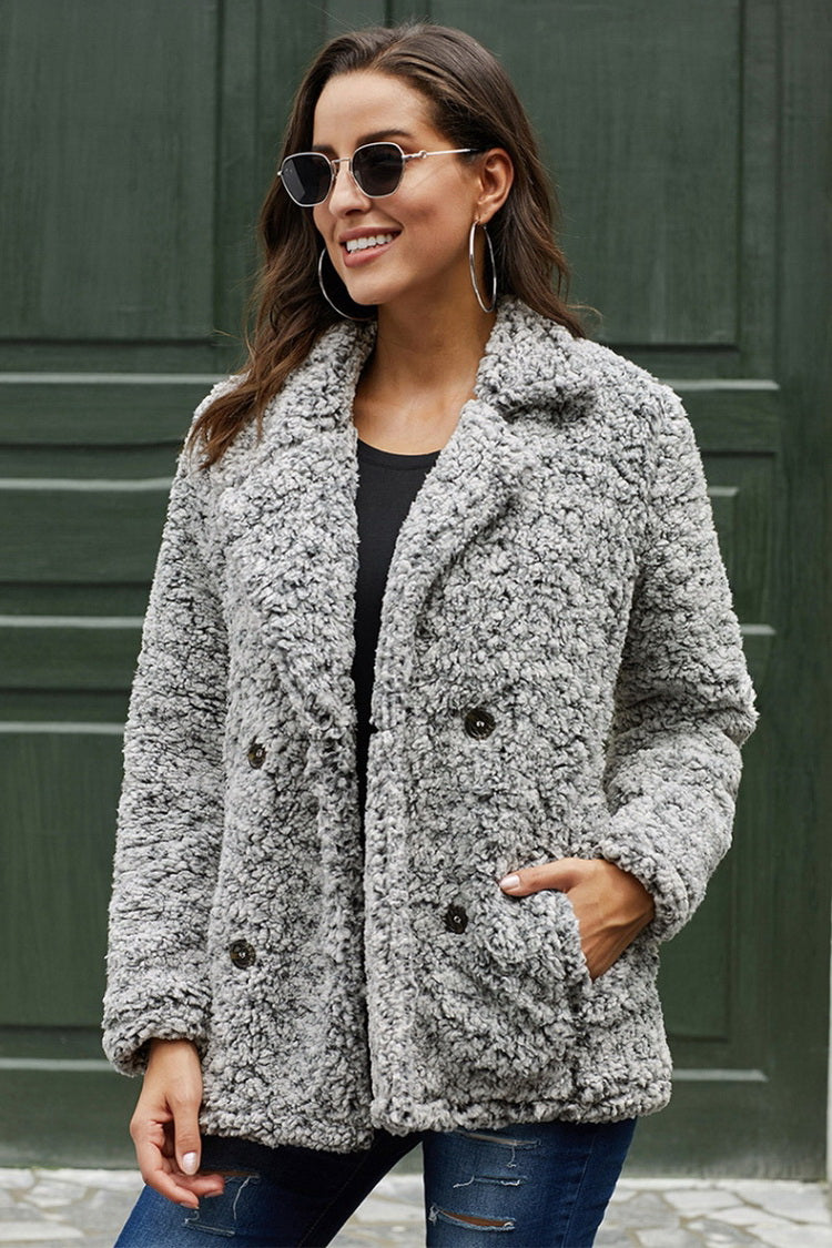 Lapel Plush Jacket